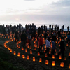 2014 Festival of Light and Gratitude: The 2nd Annual Black Friday luminous labyrinth walk at Baker Beach